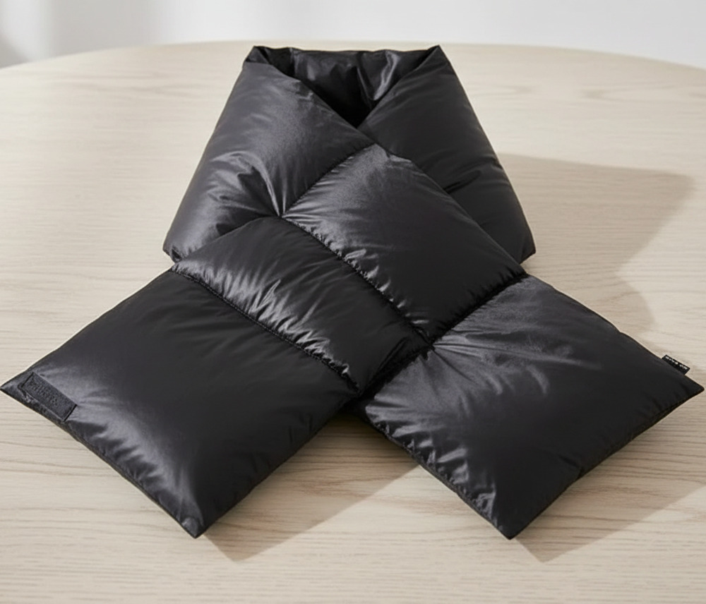 Ted Baker Marjey Black Quilted Puffer Scarf Unisex